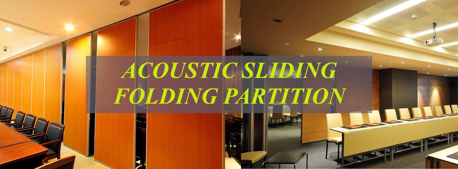 Acoustic Vertical Fold Partition